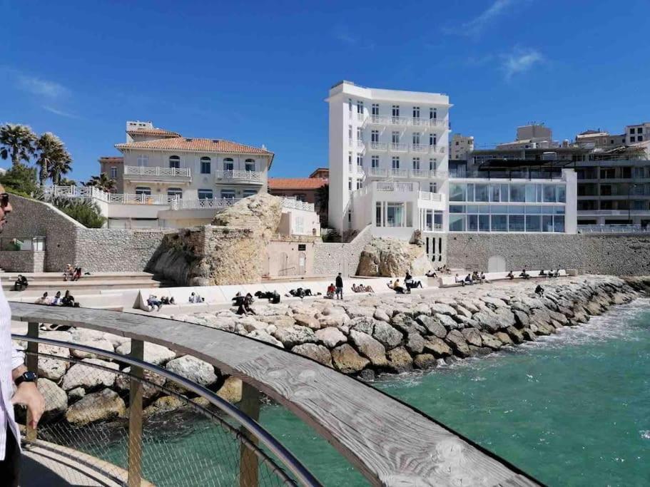 Magnifique Appartement T4, Plage Des Catalans Marseille Exterior photo